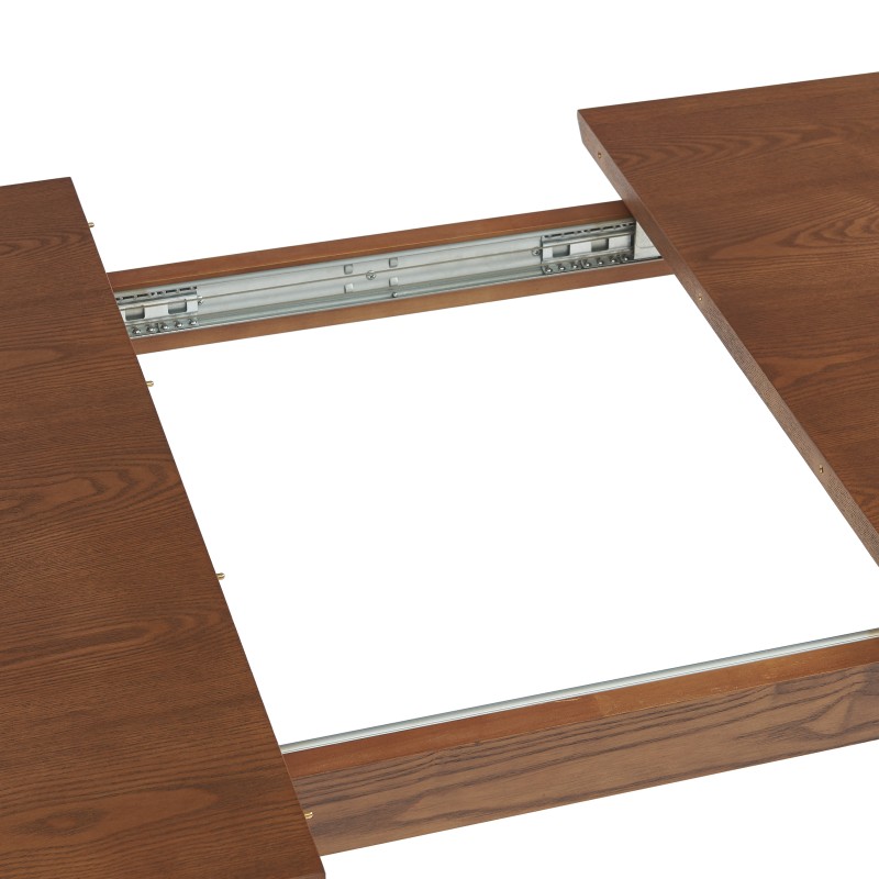 Table à manger extensible JILL rectangulaire placage frêne 160 à 200cm