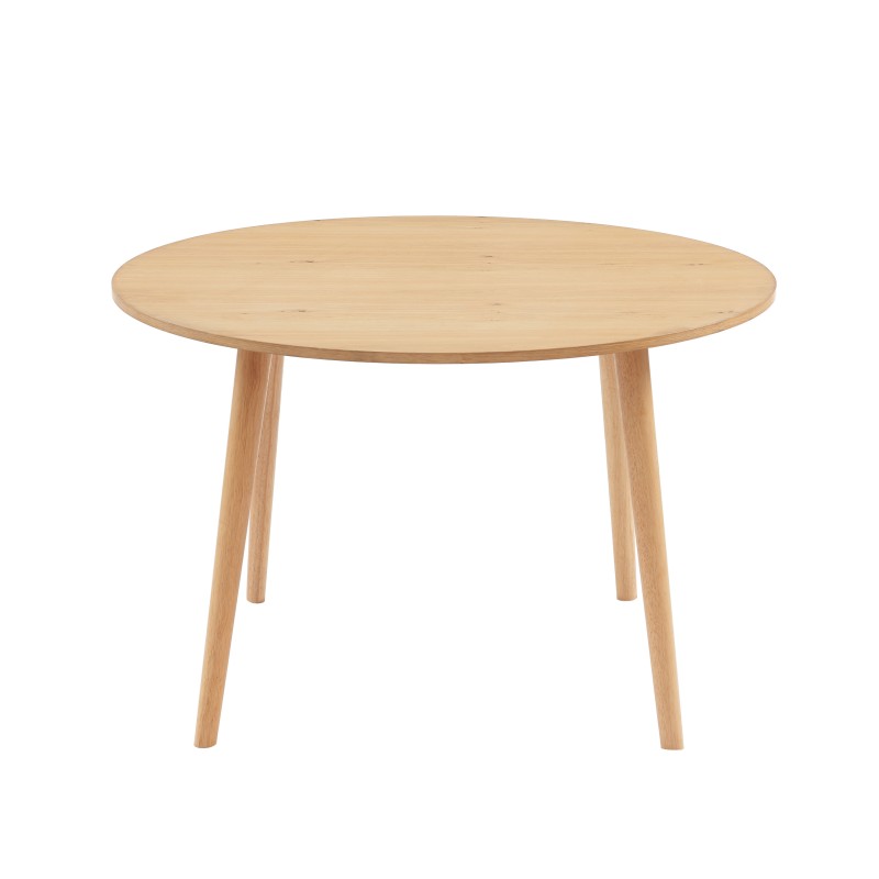 Table à manger ORATELLO placage chêne 120cm