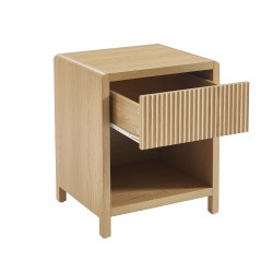 Table de chevet UTICA effet chêne