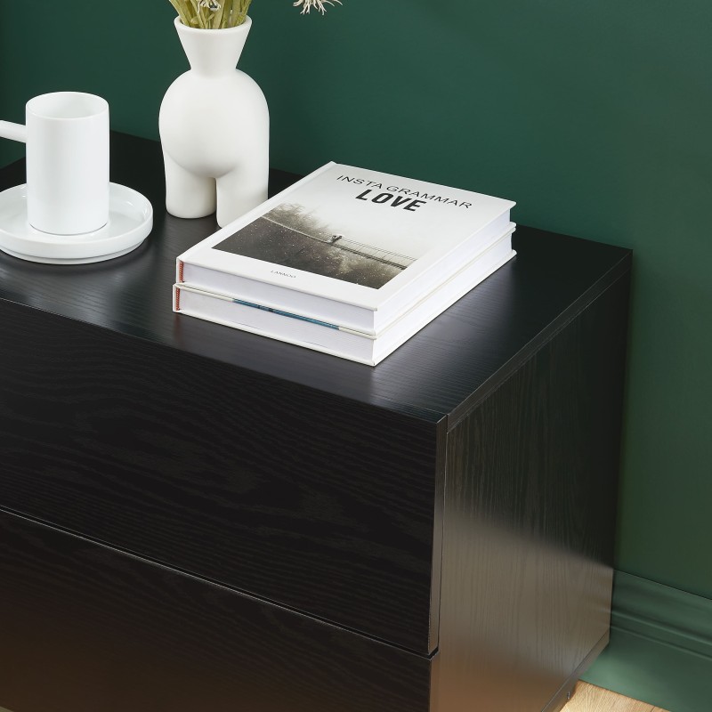 Table de chevet à led MORPHEE noire