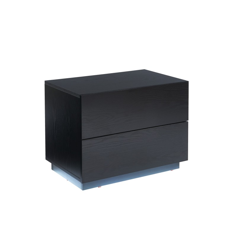 Table de chevet à led MORPHEE noire