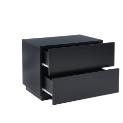 Table de chevet à led MORPHEE noire