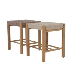 Banc AVI en corde marron clair