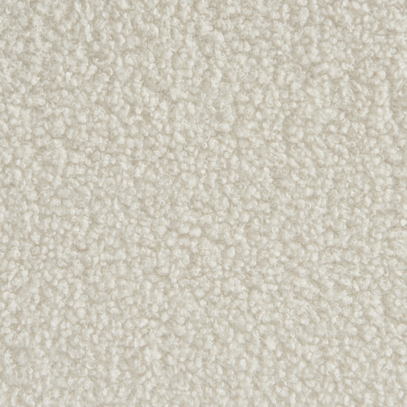 Lit enfant NUI tissu bouclette beige 90x190 sommier inclus