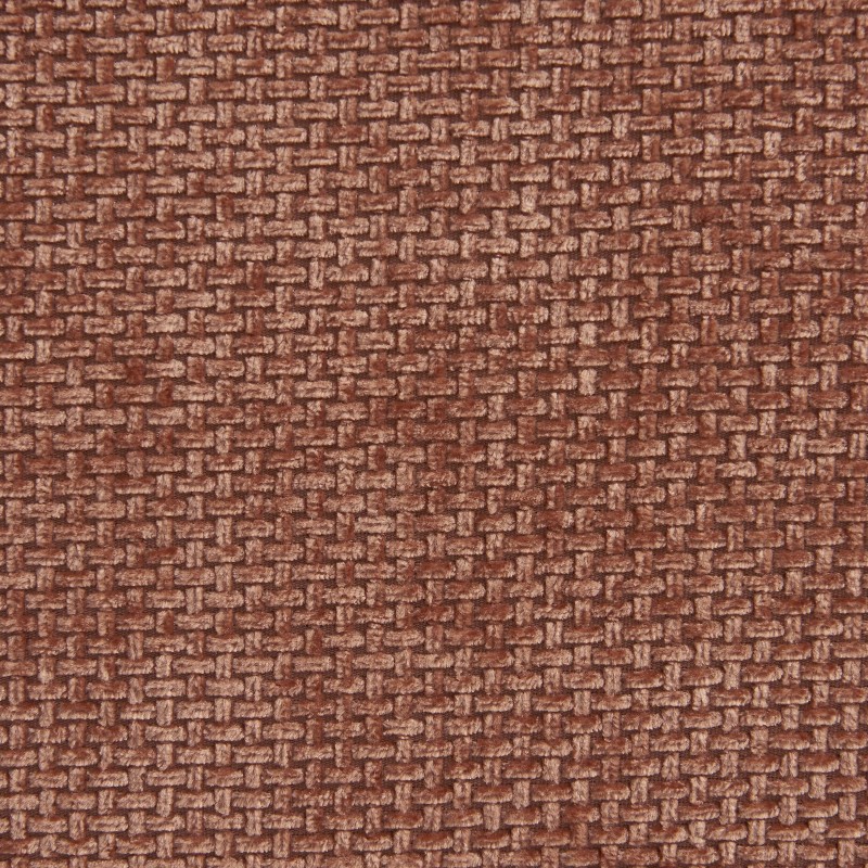 Banquette JANIS modulable 2 places tissu chenille terracotta