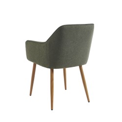 Lot de 2 fauteuils KALLI tissu vert