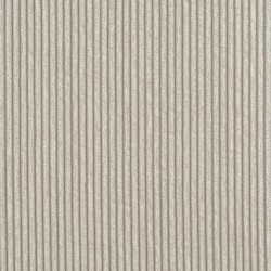Lot de 2 chaises JACK velours côtelé écru pieds métal chromé