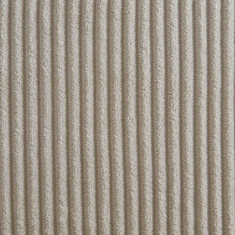 Lot de 2 chaises TEINA velours cotele taupe