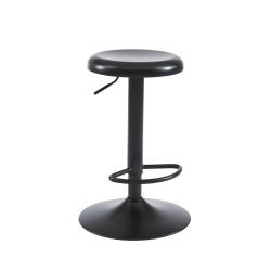 Tabouret HOLY métal noir mat