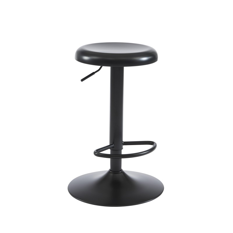 Tabouret HOLY métal noir mat