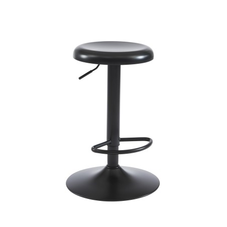 Tabouret de bar HOLY métal noir mat réglable
