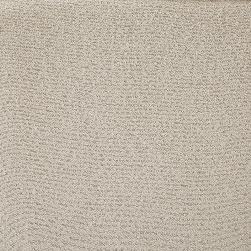 Canapé droit fixe MARCELINO 2 places tissu bouclette beige