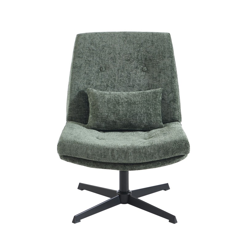 Fauteuil ANTON tissu vert