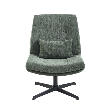 Fauteuil ANTON tissu vert