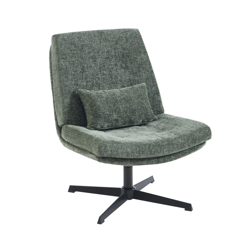 Fauteuil ANTON tissu vert