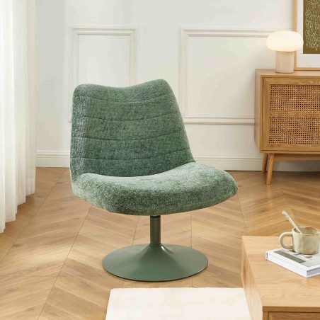 Fauteuil ANTEA tissu vert