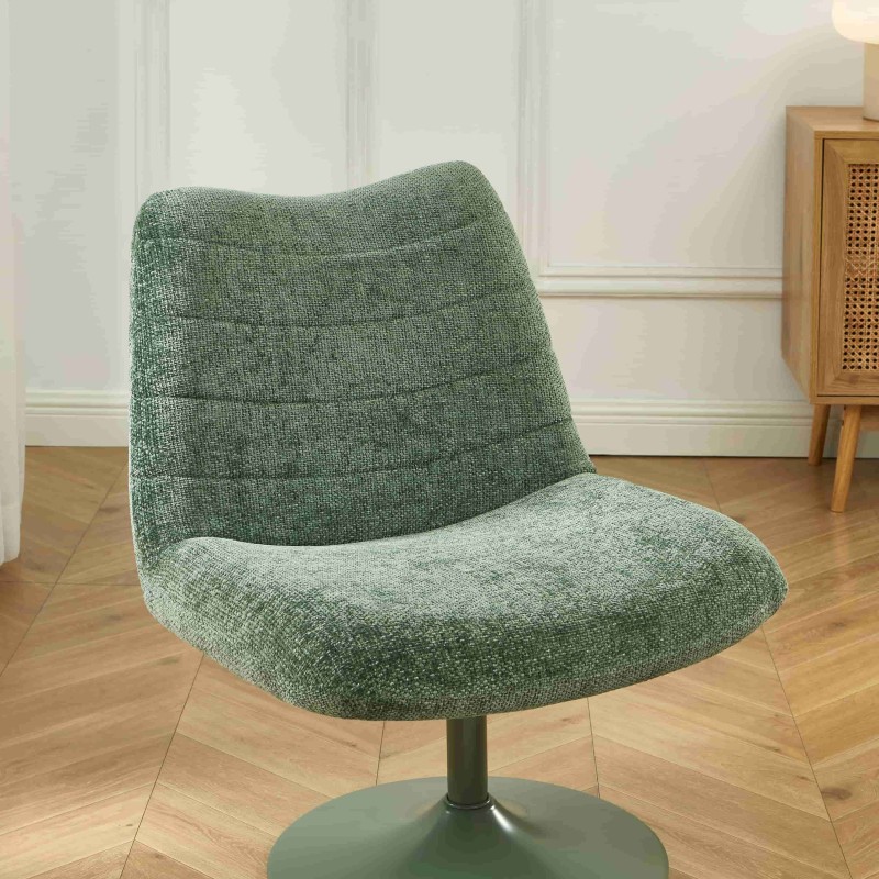 Fauteuil ANTEA tissu vert
