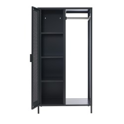 Vestiaire PANTONE métal gris anthracite avec penderie h145cm