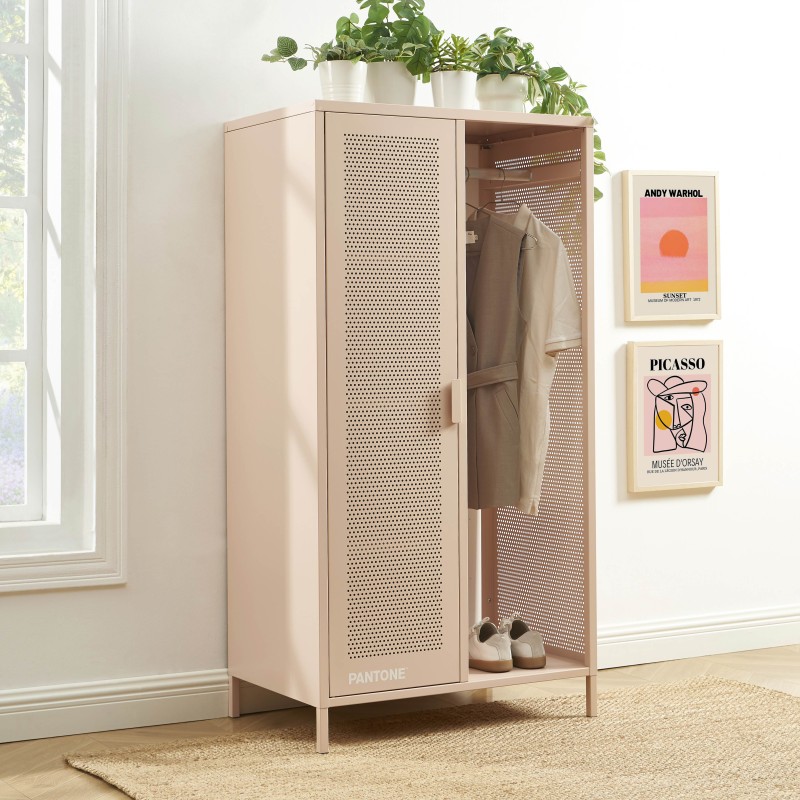 Vestiaire PANTONE métal rose blush avec penderie h145cm