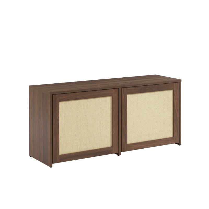 Banc à chaussure HARIA effet noyer