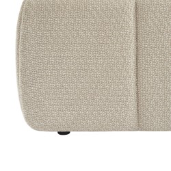 Lit coffre LAVINIA tissu beige 180x200 sommier inclus