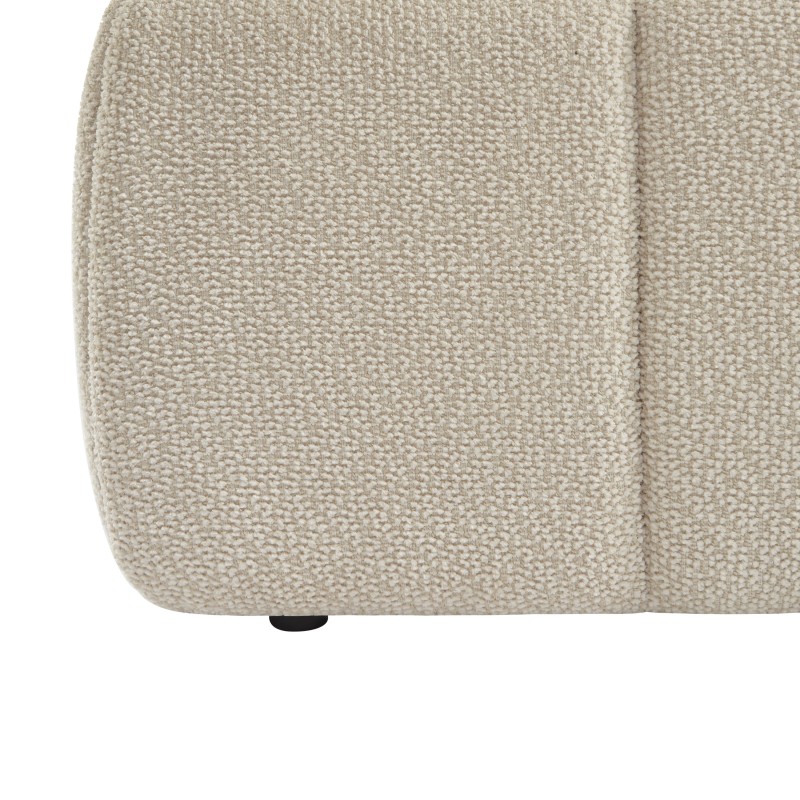 Lit coffre LAVINIA tissu beige 180x200 sommier inclus