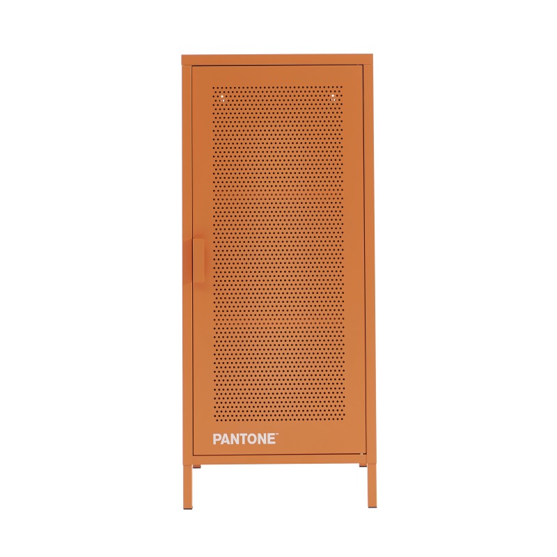 Caisson de bureau PANTONE métal orange h105cm