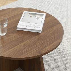 Table basse RUBA effet noyer