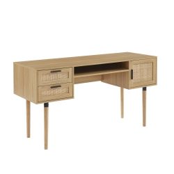 Bureau AMANA cannage rotin 150cm