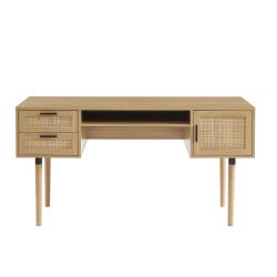 Bureau AMANA cannage rotin 150cm