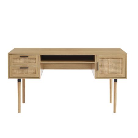 Bureau AMANA cannage rotin 150cm