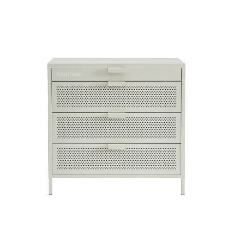 Commode PANTONE 4 tiroirs beige sable 80cm