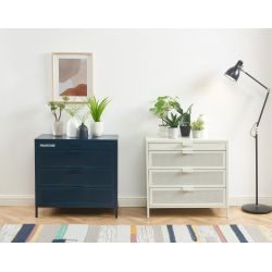 Commode PANTONE 4 tiroirs beige sable 80cm