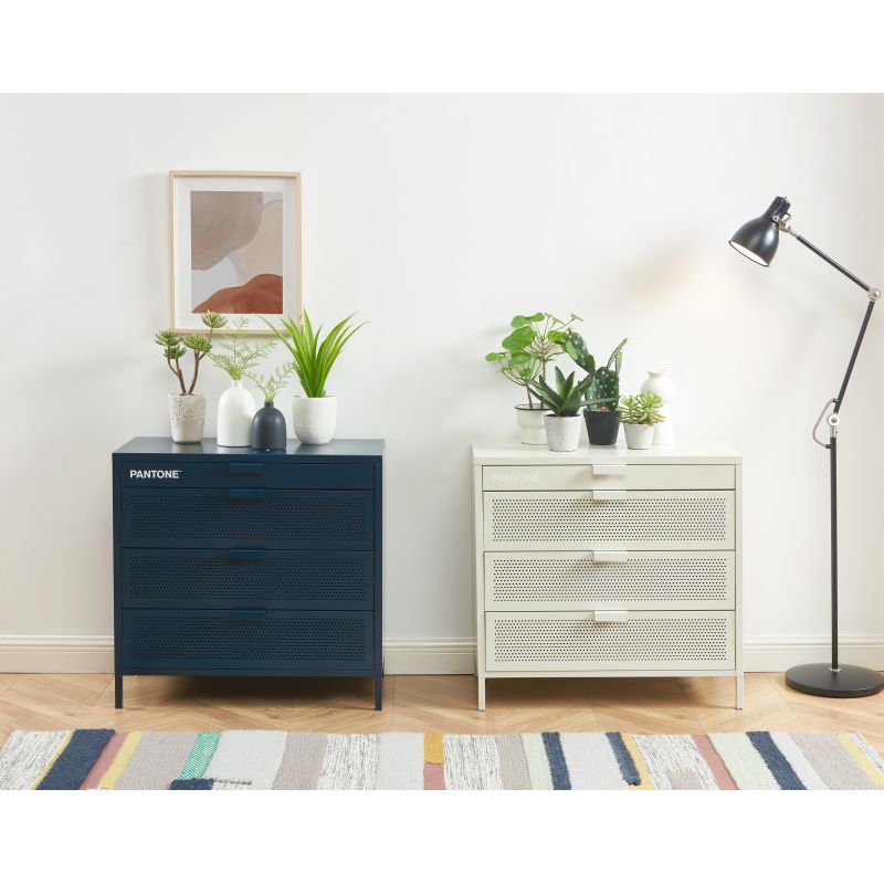 Commode PANTONE 4 tiroirs beige sable 80cm