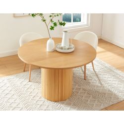 Table à manger ERNEST ronde frêne 120cm