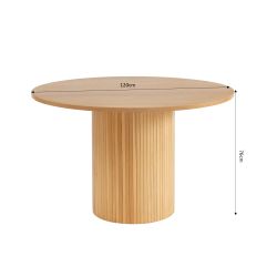 Table à manger ERNEST ronde frêne 120cm