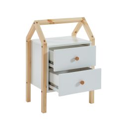 Table de chevet enfant TINY blanc