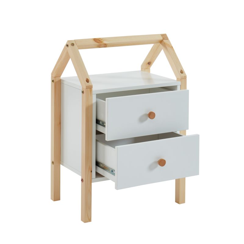 Table de chevet enfant TINY blanc