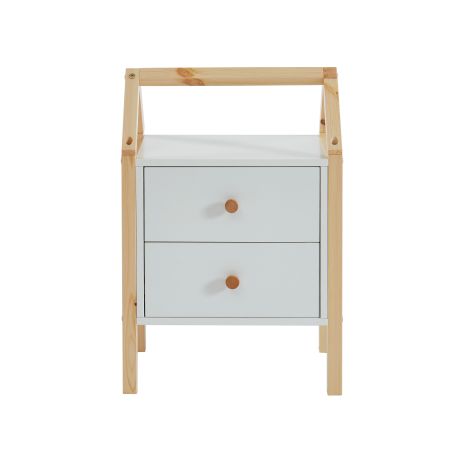 Table de chevet enfant TINY blanc
