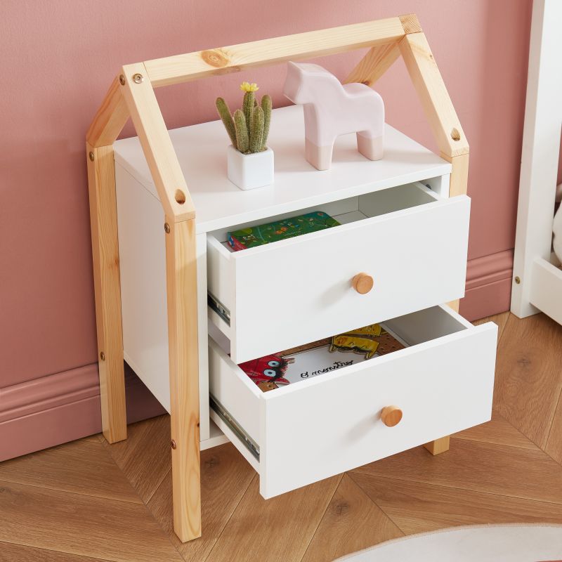 Table de chevet enfant TINY blanc