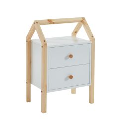Table de chevet enfant TINY blanc