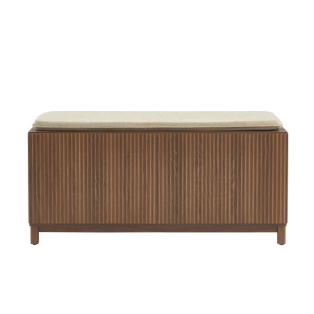 Banc à chaussures ORCA effet noyer