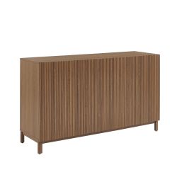 Sideboard ORCA in Nussbaumoptik, 3 Türen, 140 cm